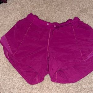 hot pink lululemon shorts